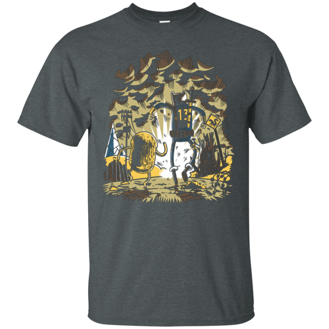 T-Shirts Dark Heather / Small wasteland time T-Shirt