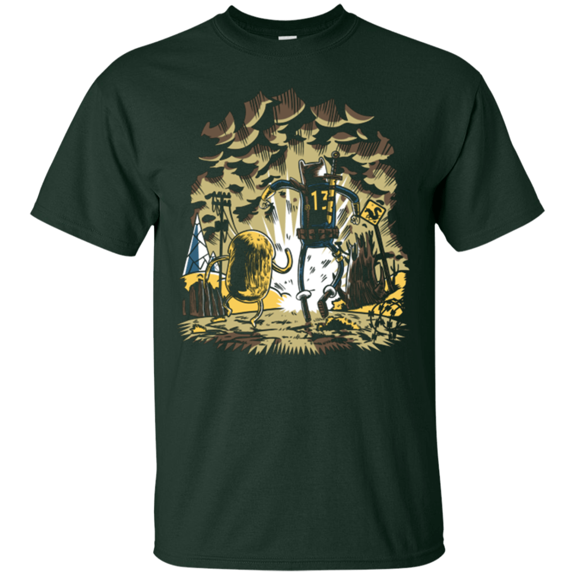 T-Shirts Forest Green / Small wasteland time T-Shirt