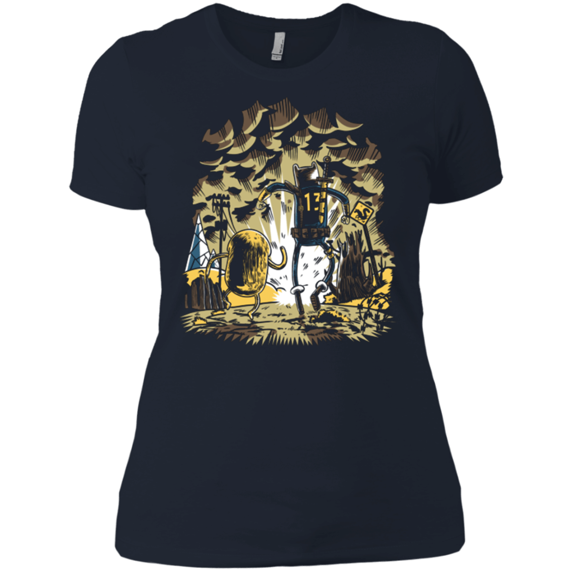 T-Shirts Midnight Navy / X-Small wasteland time Women's Premium T-Shirt