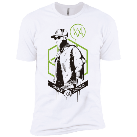 T-Shirts White / YXS Watch Dogs 2 Hacker Services Boys Premium T-Shirt