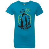 T-Shirts Turquoise / YXS Watch Dogs 2 Hacker Services Girls Premium T-Shirt