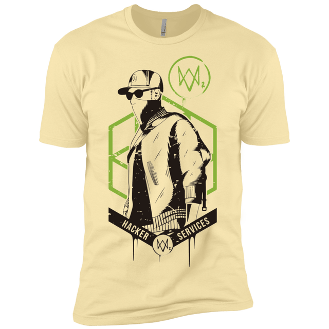 T-Shirts Banana Cream / X-Small Watch Dogs 2 Hacker Services Men's Premium T-Shirt