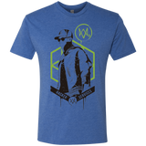 T-Shirts Vintage Royal / Small Watch Dogs 2 Hacker Services Men's Triblend T-Shirt