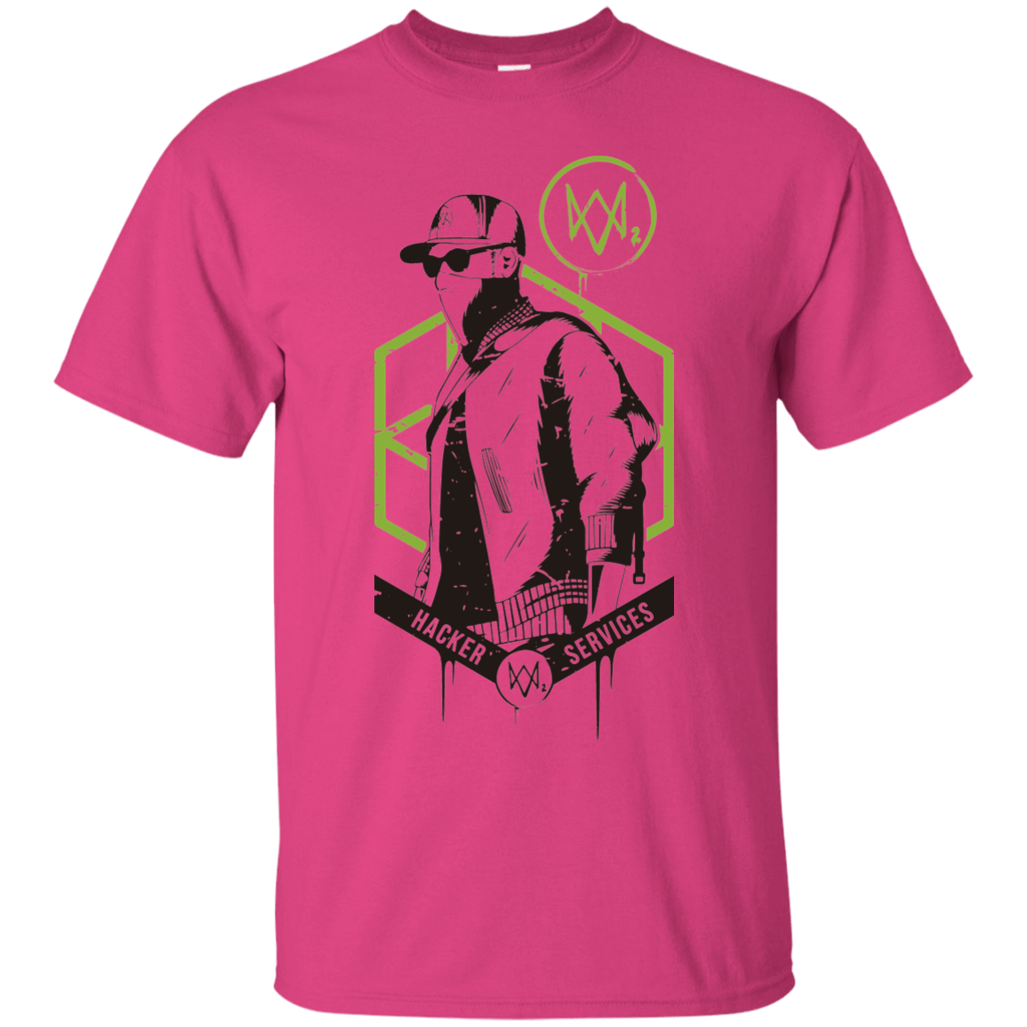 T-Shirts Heliconia / Small Watch Dogs 2 Hacker Services T-Shirt