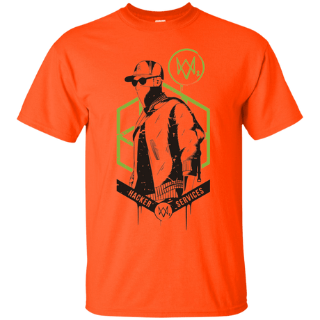 T-Shirts Orange / Small Watch Dogs 2 Hacker Services T-Shirt