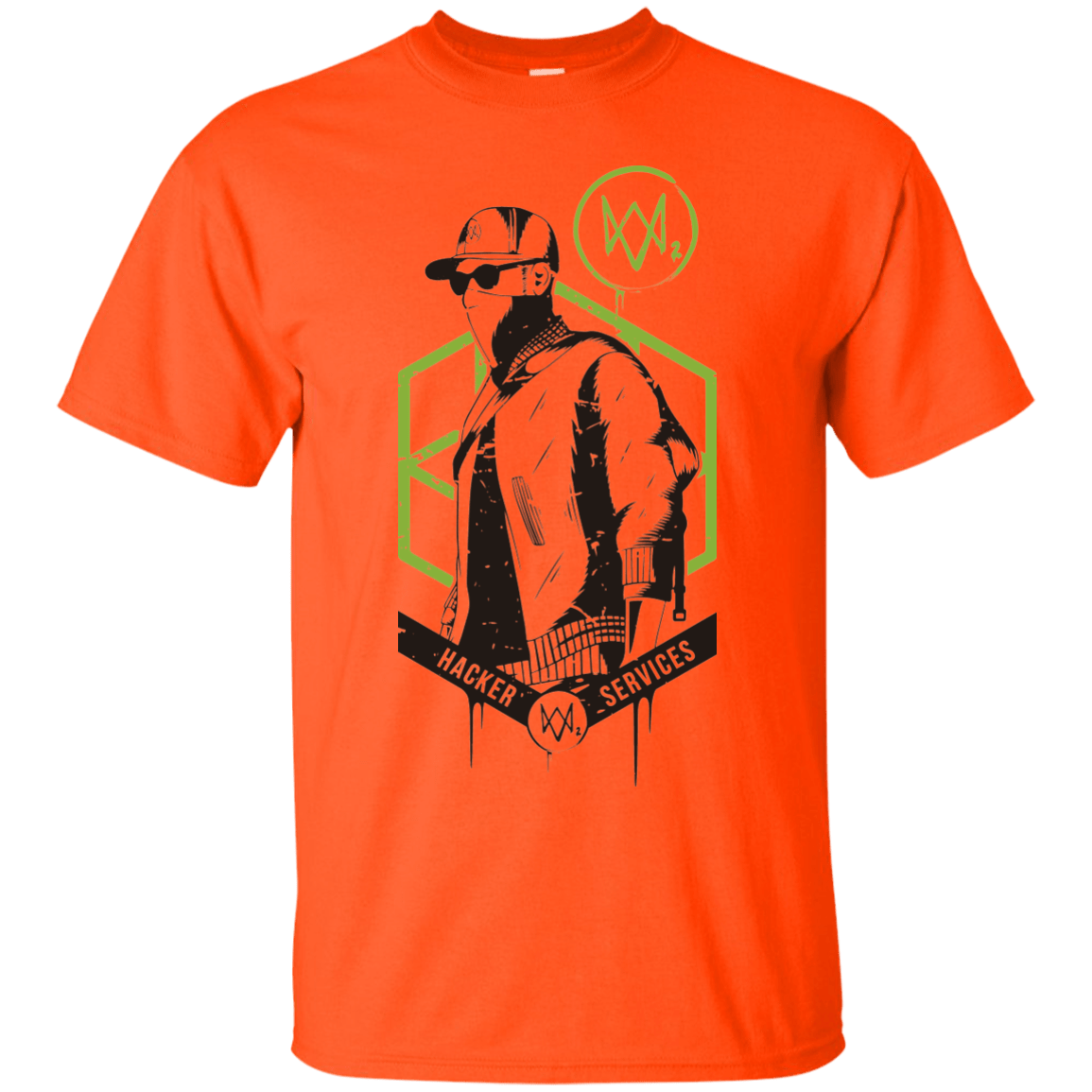 T-Shirts Orange / Small Watch Dogs 2 Hacker Services T-Shirt