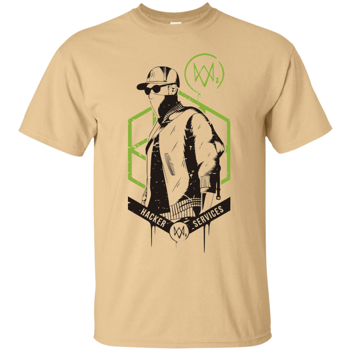 T-Shirts Vegas Gold / Small Watch Dogs 2 Hacker Services T-Shirt