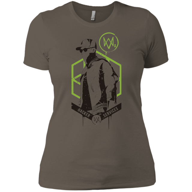 T-Shirts Warm Grey / X-Small Watch Dogs 2 Hacker Services Women's Premium T-Shirt