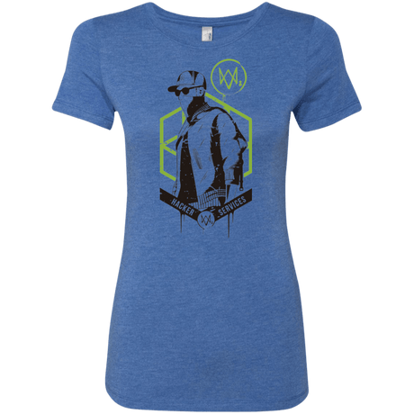 T-Shirts Vintage Royal / Small Watch Dogs 2 Hacker Services Women's Triblend T-Shirt