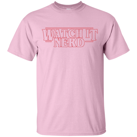 T-Shirts Light Pink / S Watch it Nerd T-Shirt