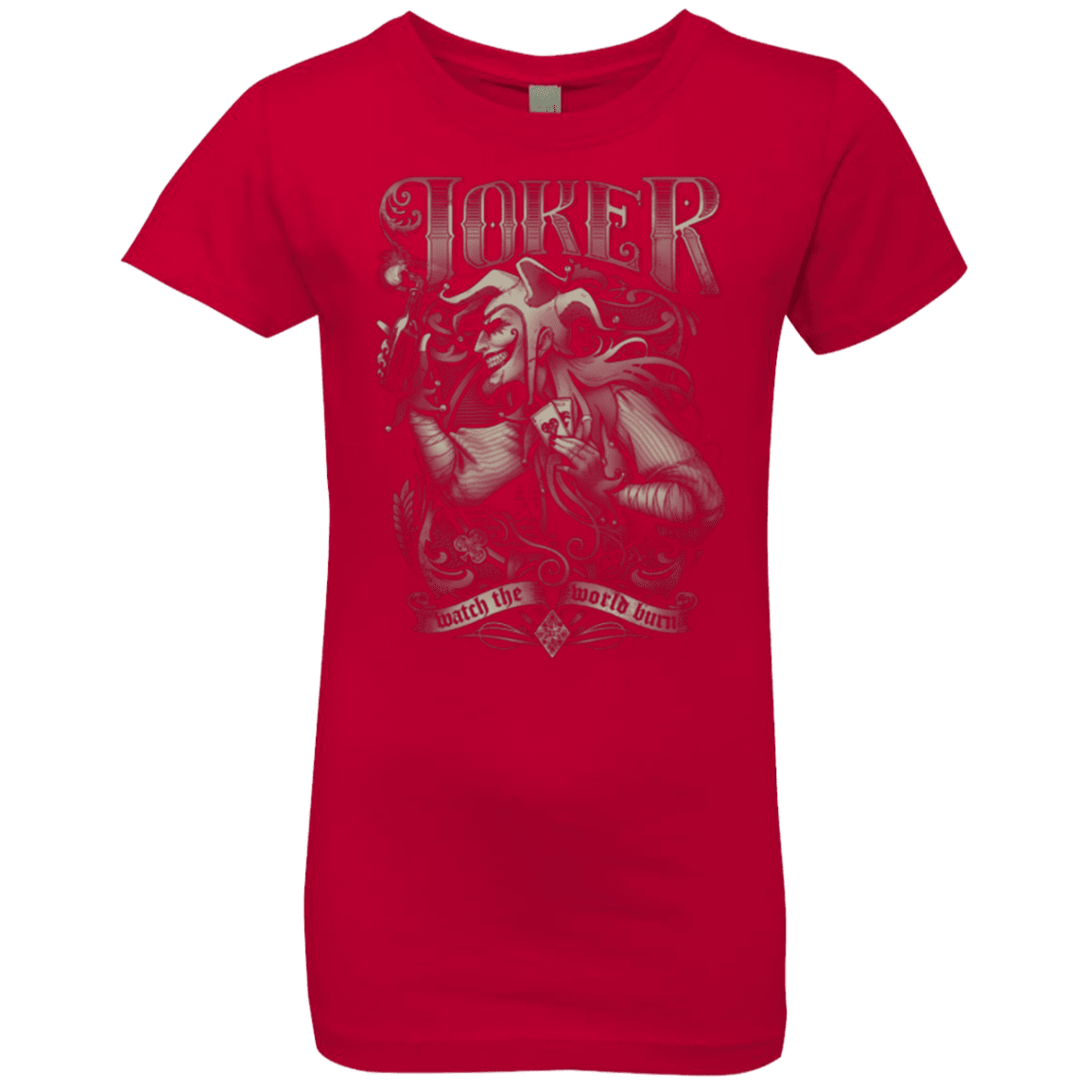 T-Shirts Red / YXS Watch the world burn Girls Premium T-Shirt