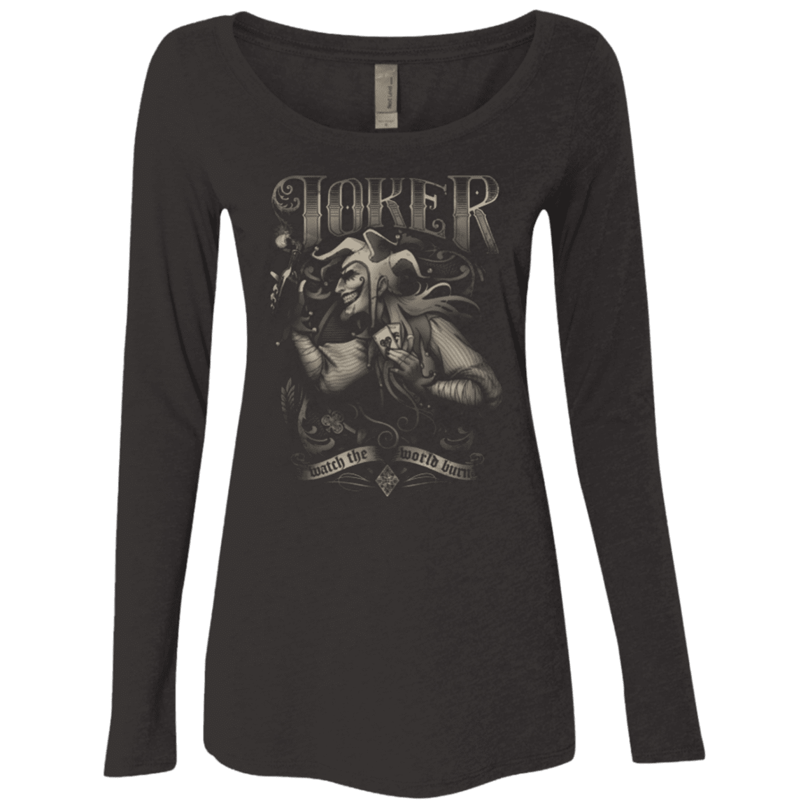 T-Shirts Vintage Black / Small Watch the world burn Women's Triblend Long Sleeve Shirt