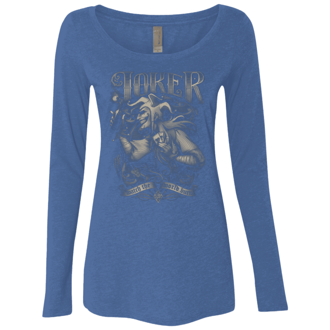 T-Shirts Vintage Royal / Small Watch the world burn Women's Triblend Long Sleeve Shirt