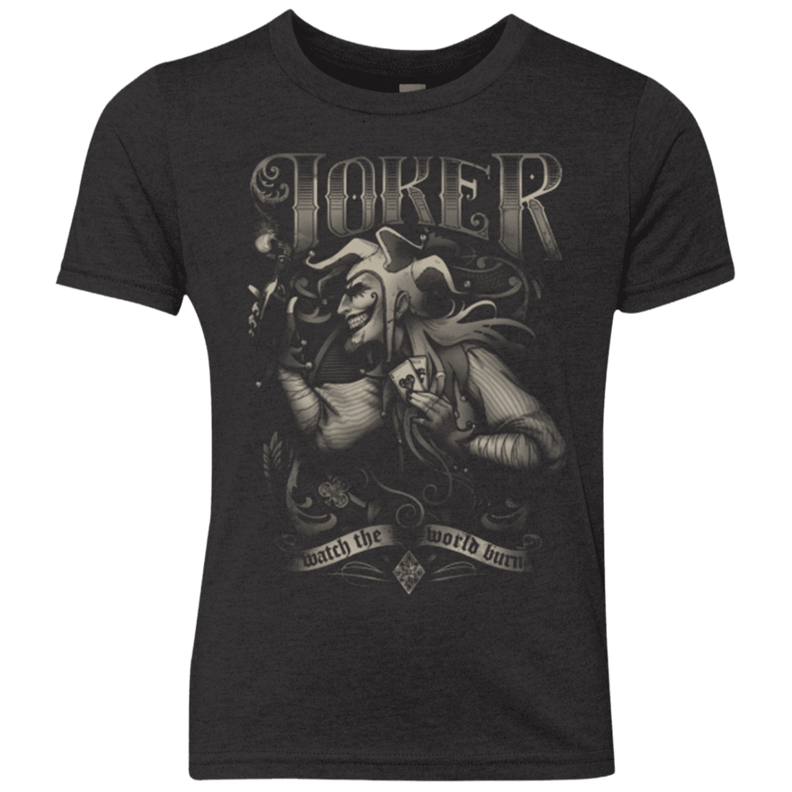 T-Shirts Vintage Black / YXS Watch the world burn Youth Triblend T-Shirt