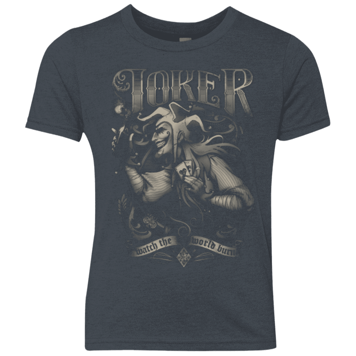 T-Shirts Vintage Navy / YXS Watch the world burn Youth Triblend T-Shirt