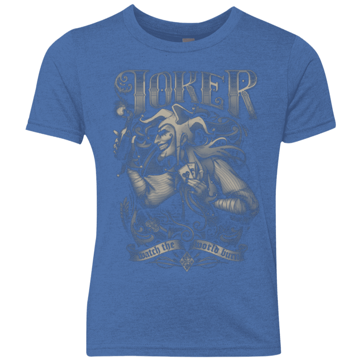 T-Shirts Vintage Royal / YXS Watch the world burn Youth Triblend T-Shirt