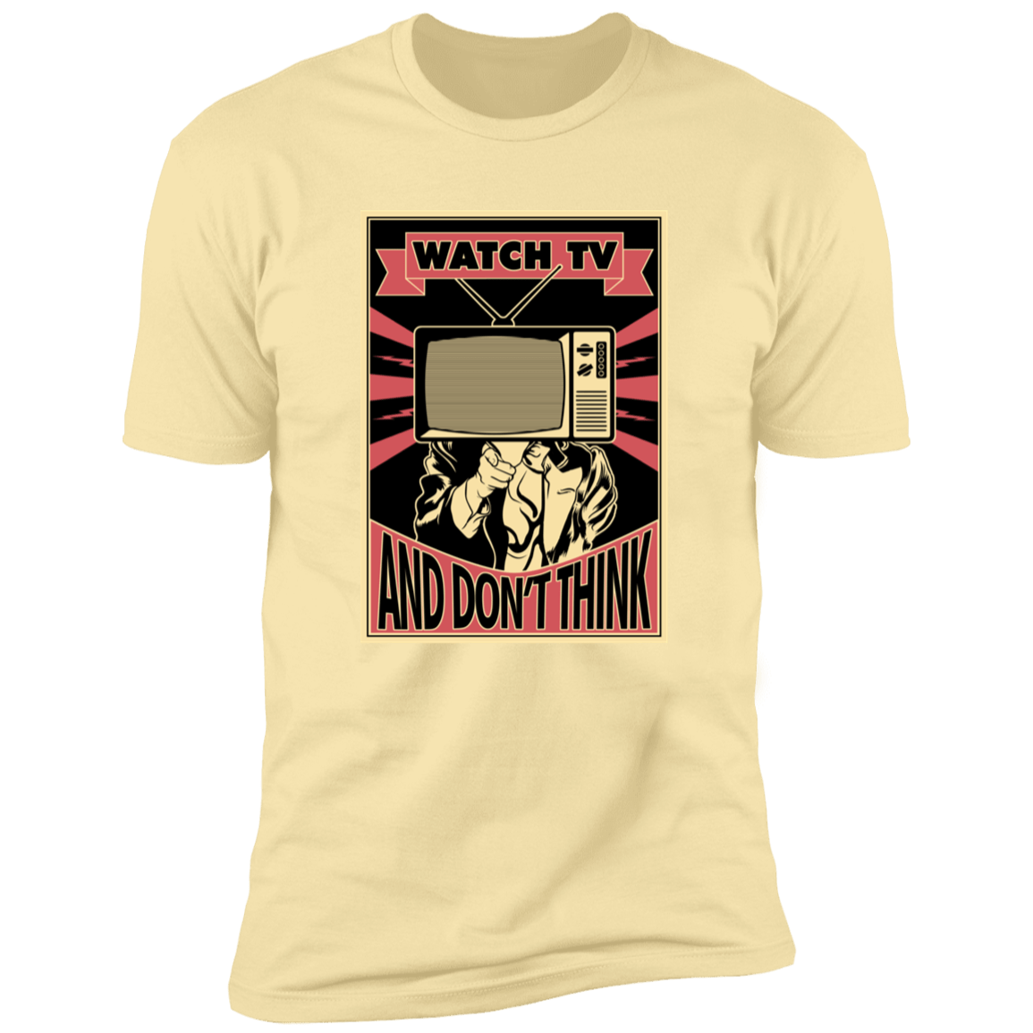 T-Shirts Banana Cream / S WATCH TV Men's Premium T-Shirt