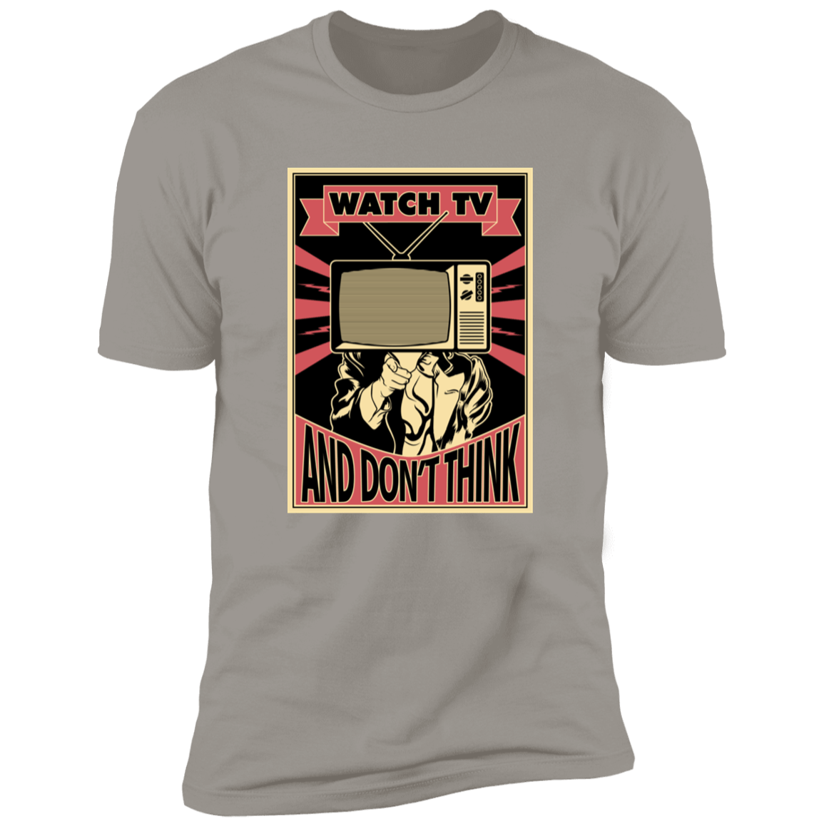 T-Shirts Light Grey / S WATCH TV Men's Premium T-Shirt