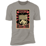 T-Shirts Light Grey / S WATCH TV Men's Premium T-Shirt