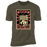 T-Shirts Military Green / S WATCH TV Men's Premium T-Shirt