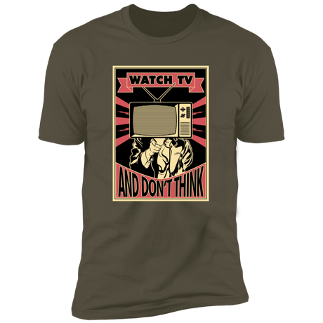 T-Shirts Military Green / S WATCH TV Men's Premium T-Shirt