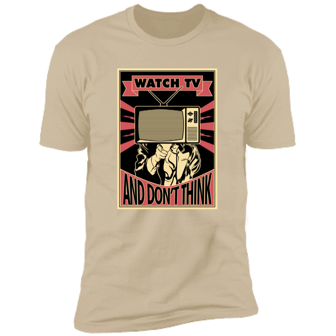 T-Shirts Sand / S WATCH TV Men's Premium T-Shirt