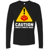 T-Shirts Black / Small Watch Your Step Men's Premium Long Sleeve