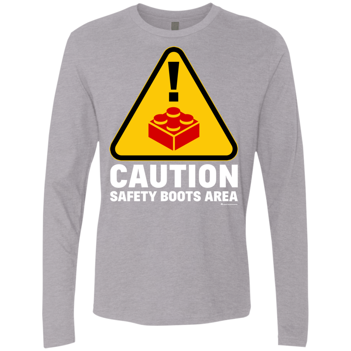 T-Shirts Heather Grey / Small Watch Your Step Men's Premium Long Sleeve