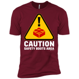 T-Shirts Cardinal / X-Small Watch Your Step Men's Premium T-Shirt