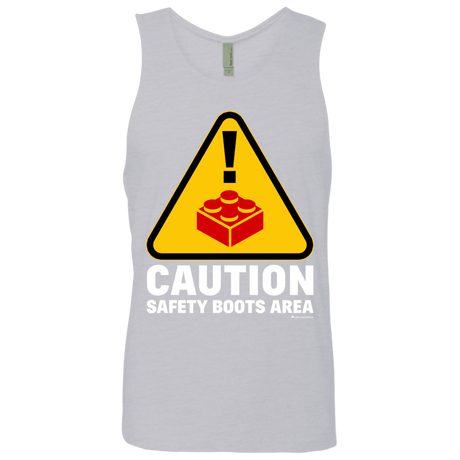 T-Shirts Heather Grey / Small Watch Your Step Men's Premium Tank Top