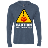 T-Shirts Indigo / X-Small Watch Your Step Triblend Long Sleeve Hoodie Tee