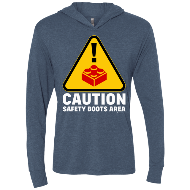 T-Shirts Indigo / X-Small Watch Your Step Triblend Long Sleeve Hoodie Tee