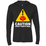 T-Shirts Vintage Black / X-Small Watch Your Step Triblend Long Sleeve Hoodie Tee