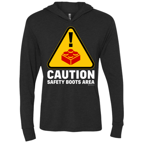 T-Shirts Vintage Black / X-Small Watch Your Step Triblend Long Sleeve Hoodie Tee