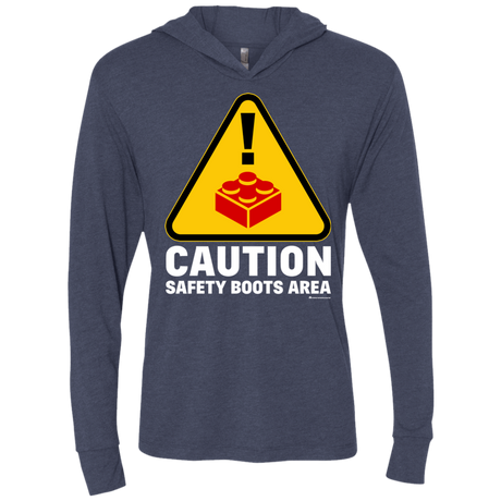 T-Shirts Vintage Navy / X-Small Watch Your Step Triblend Long Sleeve Hoodie Tee