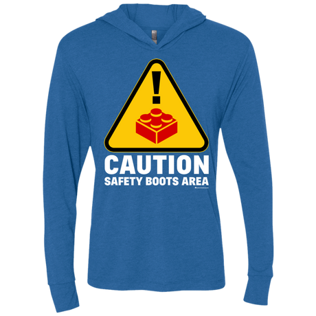 T-Shirts Vintage Royal / X-Small Watch Your Step Triblend Long Sleeve Hoodie Tee