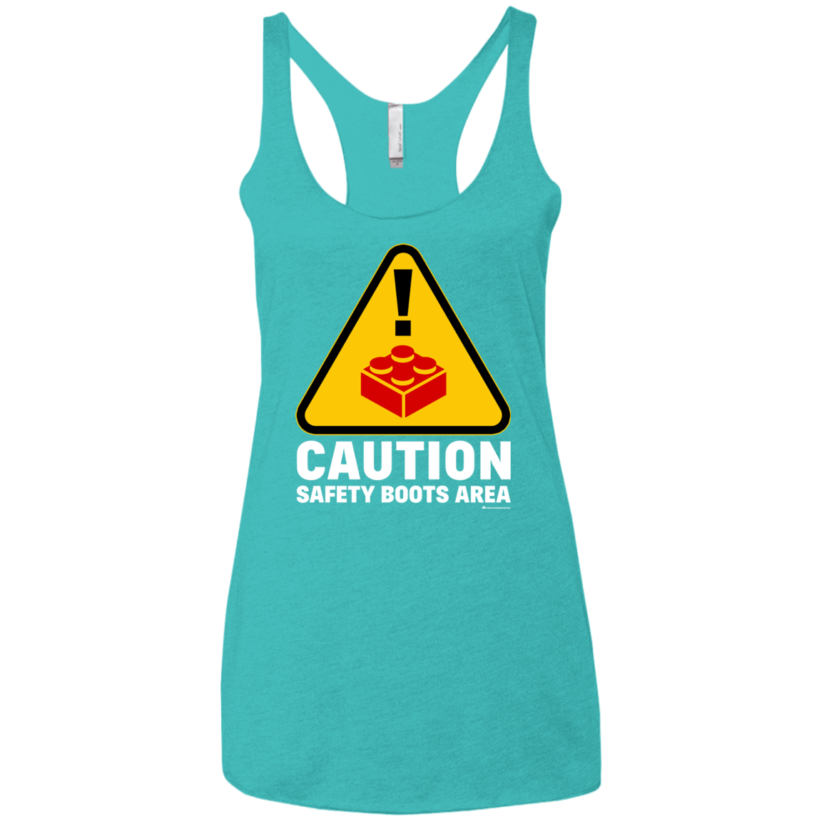 T-Shirts Tahiti Blue / X-Small Watch Your Step Women's Triblend Racerback Tank