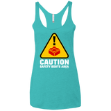 T-Shirts Tahiti Blue / X-Small Watch Your Step Women's Triblend Racerback Tank