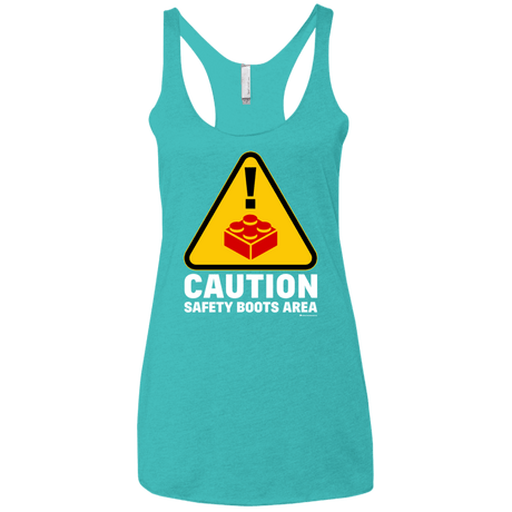 T-Shirts Tahiti Blue / X-Small Watch Your Step Women's Triblend Racerback Tank