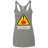 T-Shirts Venetian Grey / X-Small Watch Your Step Women's Triblend Racerback Tank