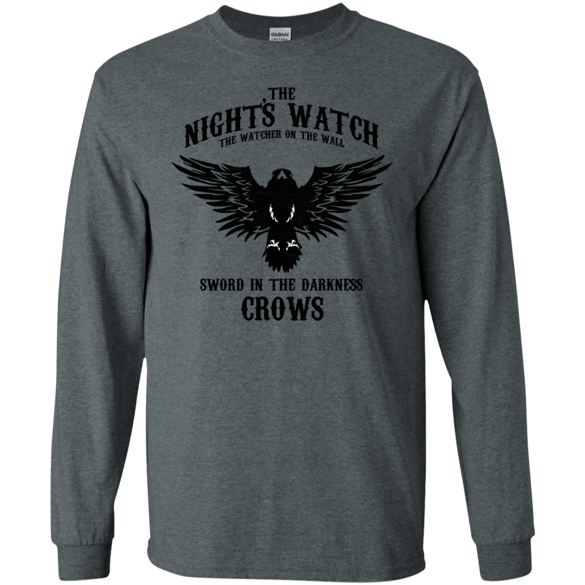 T-Shirts Dark Heather / S Watcher on the Wall Men's Long Sleeve T-Shirt