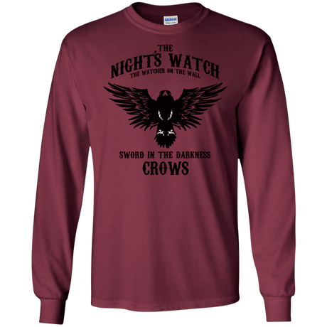 T-Shirts Maroon / S Watcher on the Wall Men's Long Sleeve T-Shirt