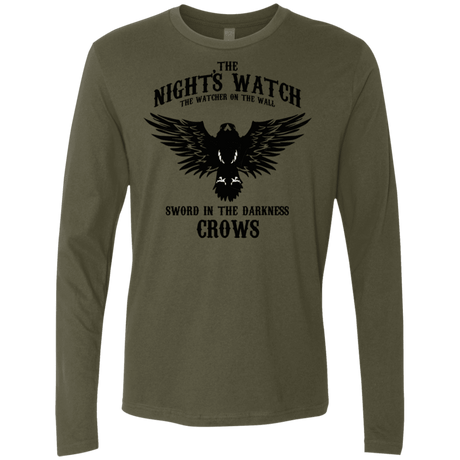 T-Shirts Military Green / S Watcher on the Wall Men's Premium Long Sleeve