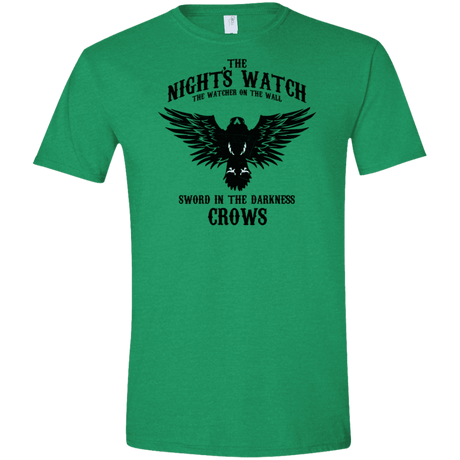T-Shirts Heather Irish Green / M Watcher on the Wall Men's Semi-Fitted Softstyle