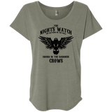 T-Shirts Venetian Grey / X-Small Watcher on the Wall Triblend Dolman Sleeve