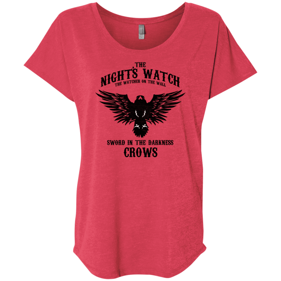 T-Shirts Vintage Red / X-Small Watcher on the Wall Triblend Dolman Sleeve