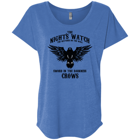 T-Shirts Vintage Royal / X-Small Watcher on the Wall Triblend Dolman Sleeve