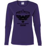 T-Shirts Purple / S Watcher on the Wall Women's Long Sleeve T-Shirt