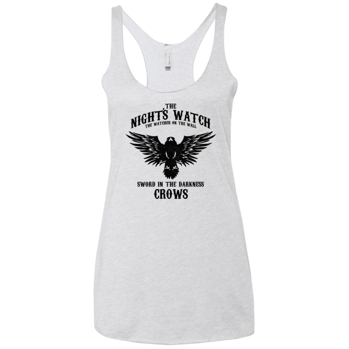 T-Shirts Heather White / X-Small Watcher on the Wall Women's Triblend Racerback Tank