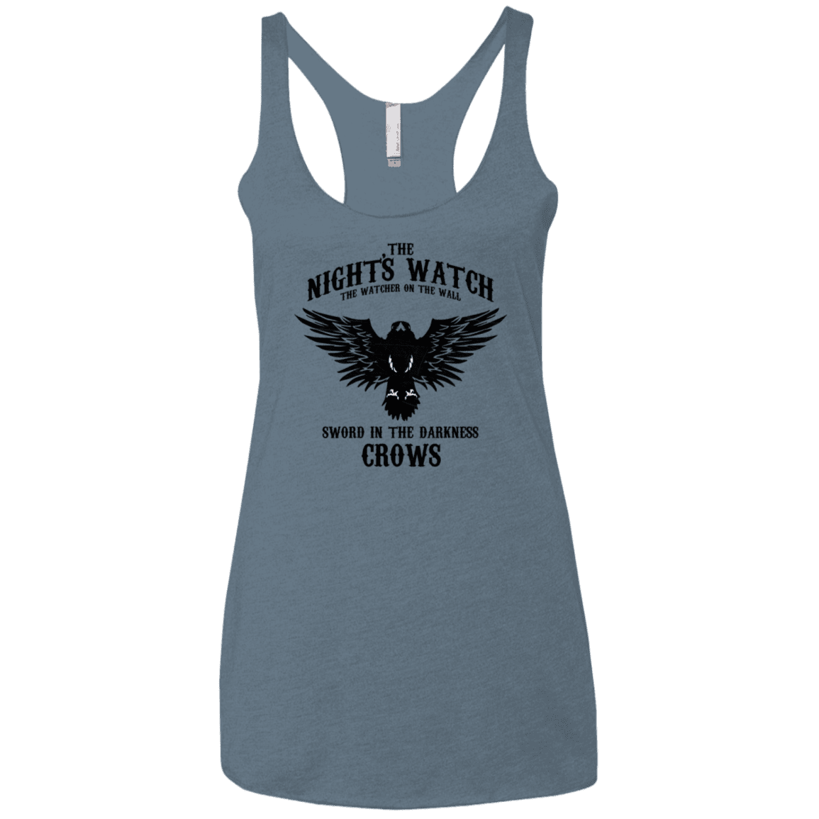 T-Shirts Indigo / X-Small Watcher on the Wall Women's Triblend Racerback Tank